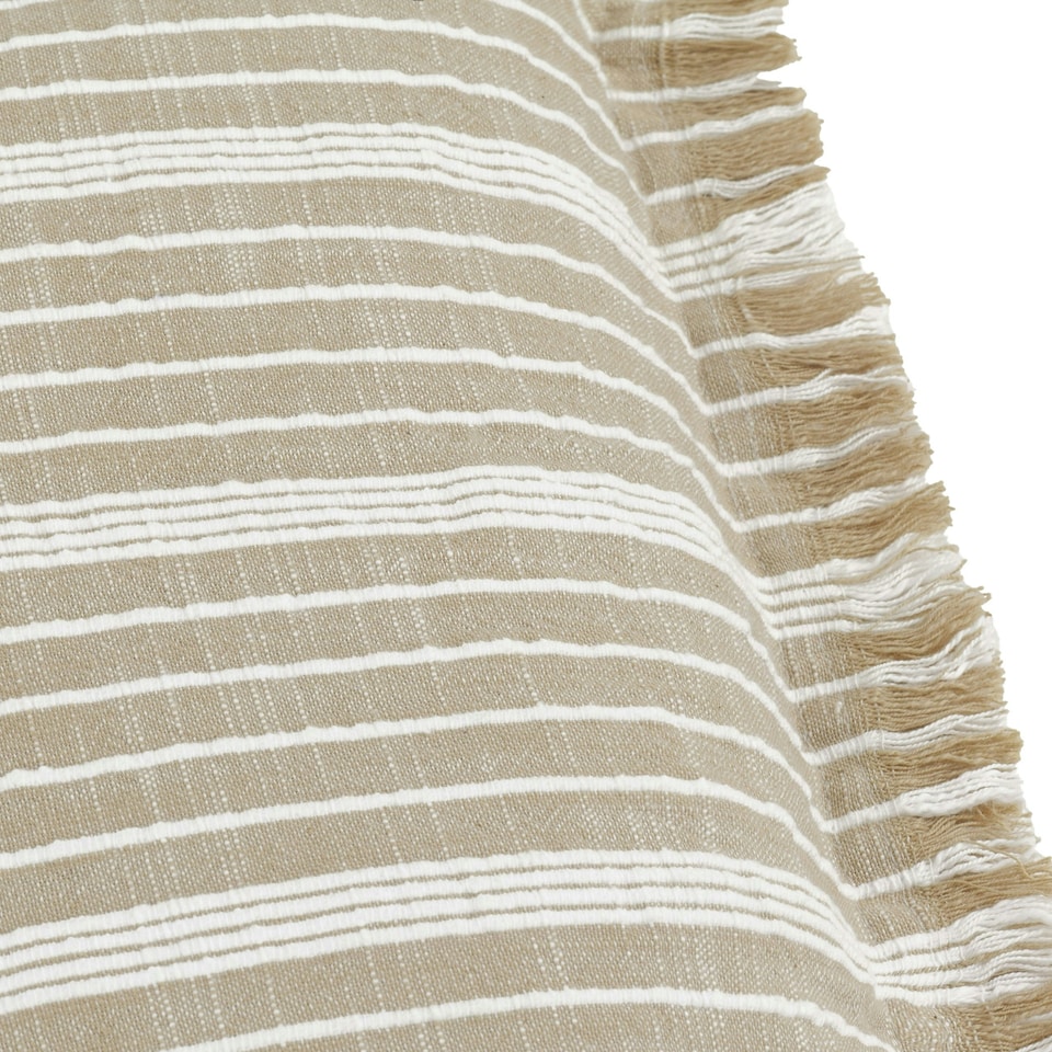 image 1 of Yard Tide Textured Stripe Natural Outdoor Cushion 40 x 60 cm Multi