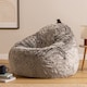 image 2 of Cocoon Faux Fur Bean Bag Arctic Wolf Grey Bean Bag Chairs | Grey | Arctic Wolf Grey | L | 1