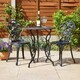 image 5 of Bistro Set Outdoor Patio Garden Furniture Table and 2 Chairs Metal