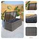 image 4 of Direct Wicker 495L Outdoor Garden Rattan Storage Box, Medium Deck Storage Box for Patio, Yard | Brown