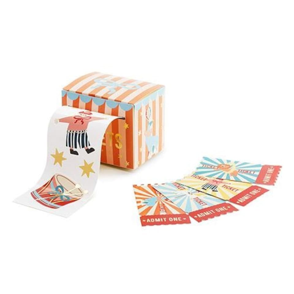 image 1 of Circus Stickers with Entry Tickets