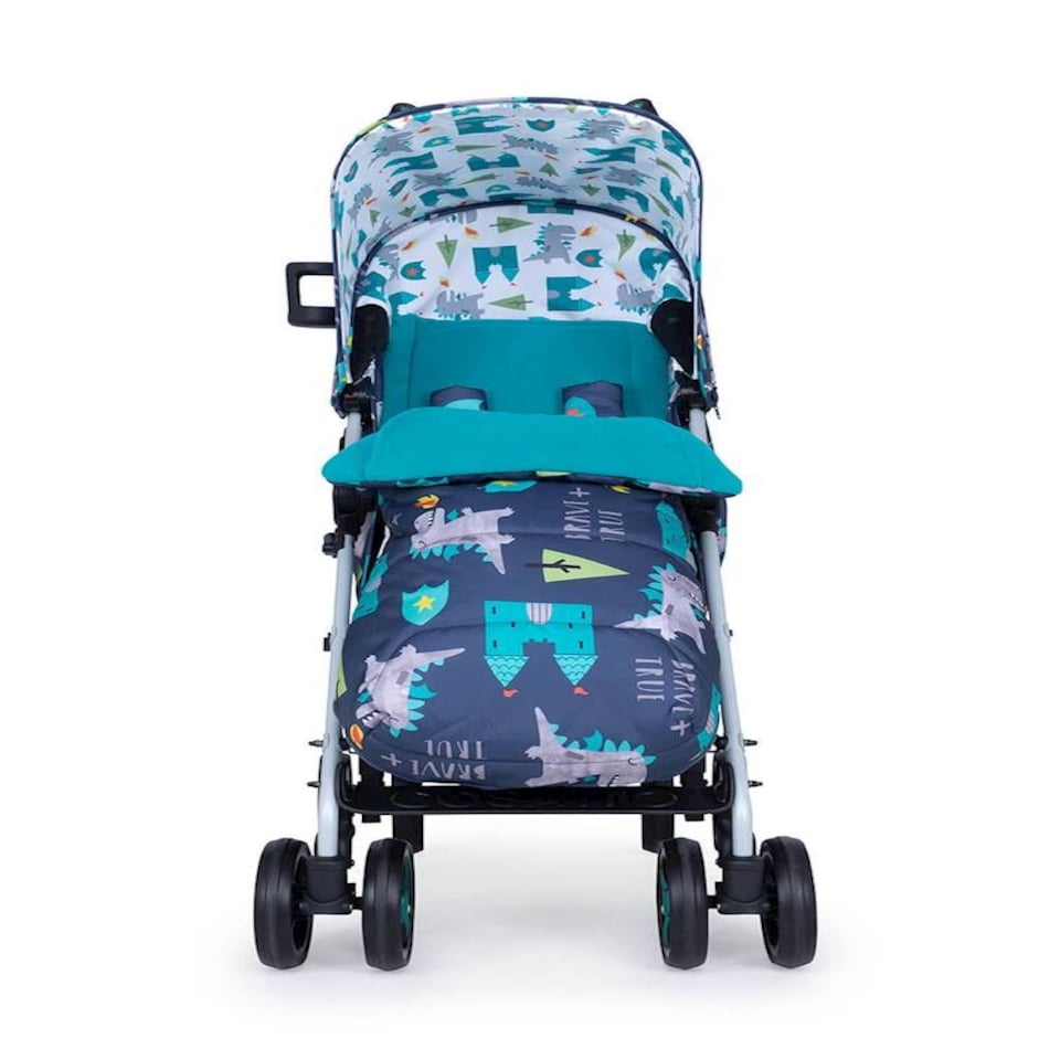 image 1 of Cosatto Supa 3 Stroller - Birth - 25kg, Compact Fold & Free Footmuff (Dragon Kingdom)