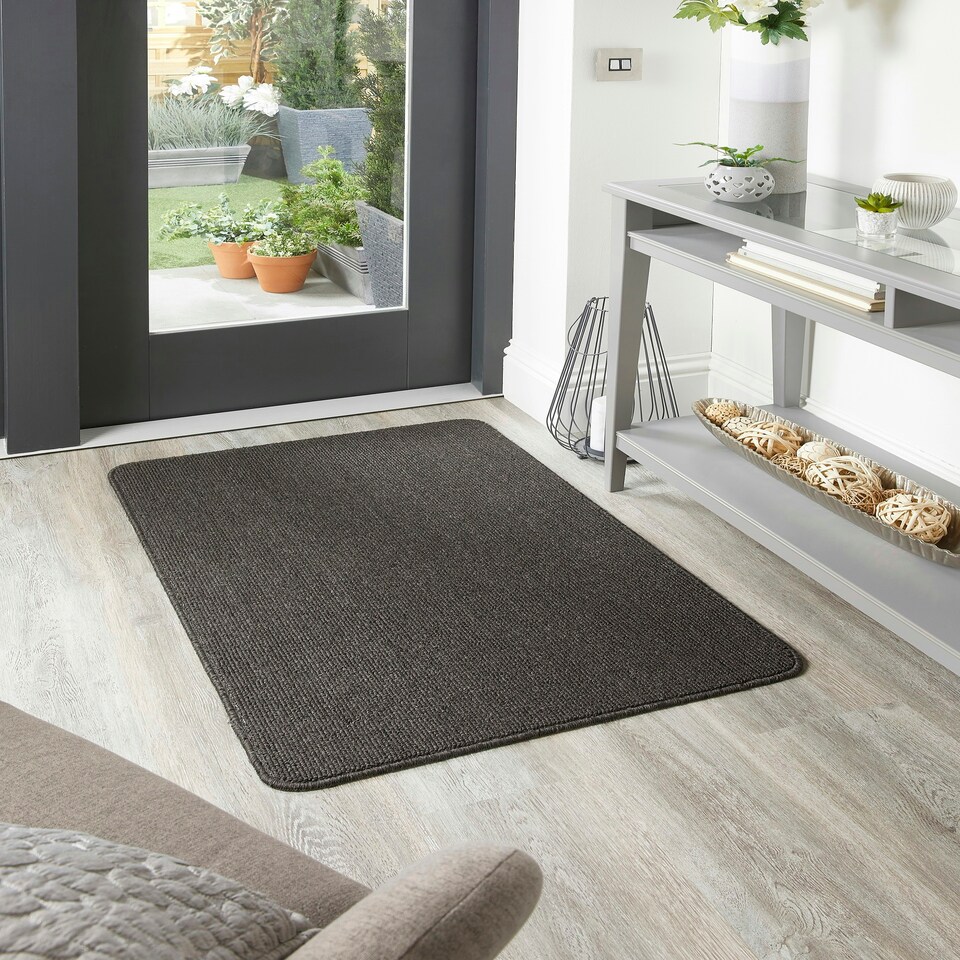 image 1 of My Stain Resistant Mat Plain Charcoal 67x100