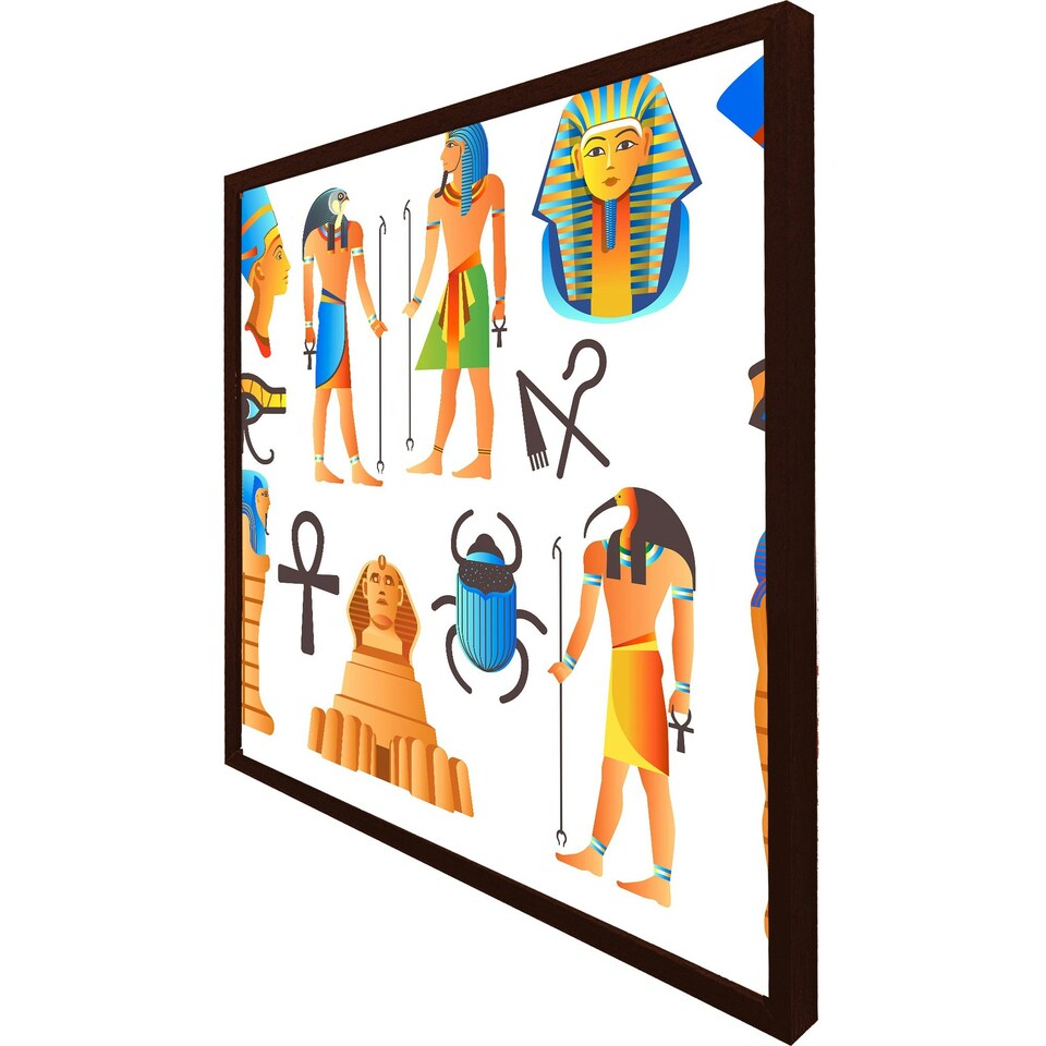 image 1 of Egyptian mythological signs (Picture Frame) Grey | XL