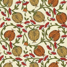 Pomegranate Passion Wallpaper in Cream | Cream | Light | 50cm x 10m