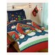 image 2 of Rapport Santa´s Grotto Christmas Duvet Cover Set - Blue/Red/White - Junior Blue | Single