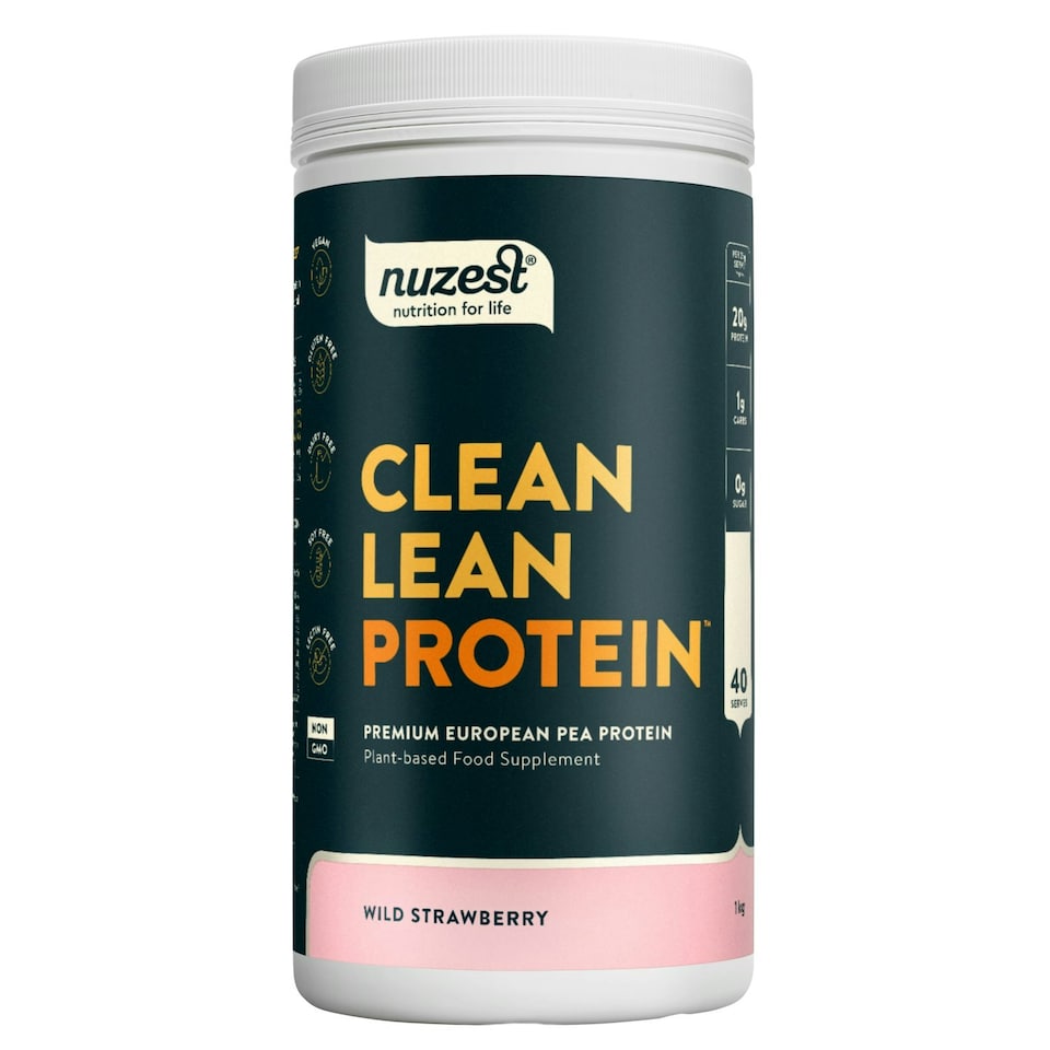 image 1 of Clean Lean Protein - Wild Strawberry - Pea Protein Powder- Vegan