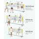 image 9 of Portable Outdoor Badminton and Volleyball Net Set with Adjustable Poles, 4 M, Yellow
