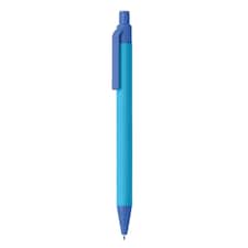 MidOcean Cartoon Coloured Ballpoint Pen - Blue - 14cm x 1cm