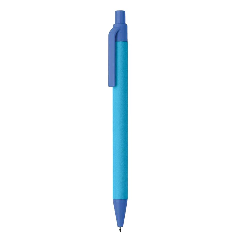 image 1 of MidOcean Cartoon Coloured Ballpoint Pen - Blue - 14cm x 1cm
