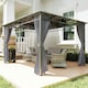 image 2 of Outsunny 3 x 3.6m Hardtop Gazebo for Garden Party w/ Polycarbonate Curtains