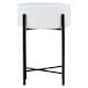 image 1 of Interiors by Premier Contemporary Design Large White And Black Floor Standing Planter, Sturdy And Durable Outdoor Pot For Flowers White
