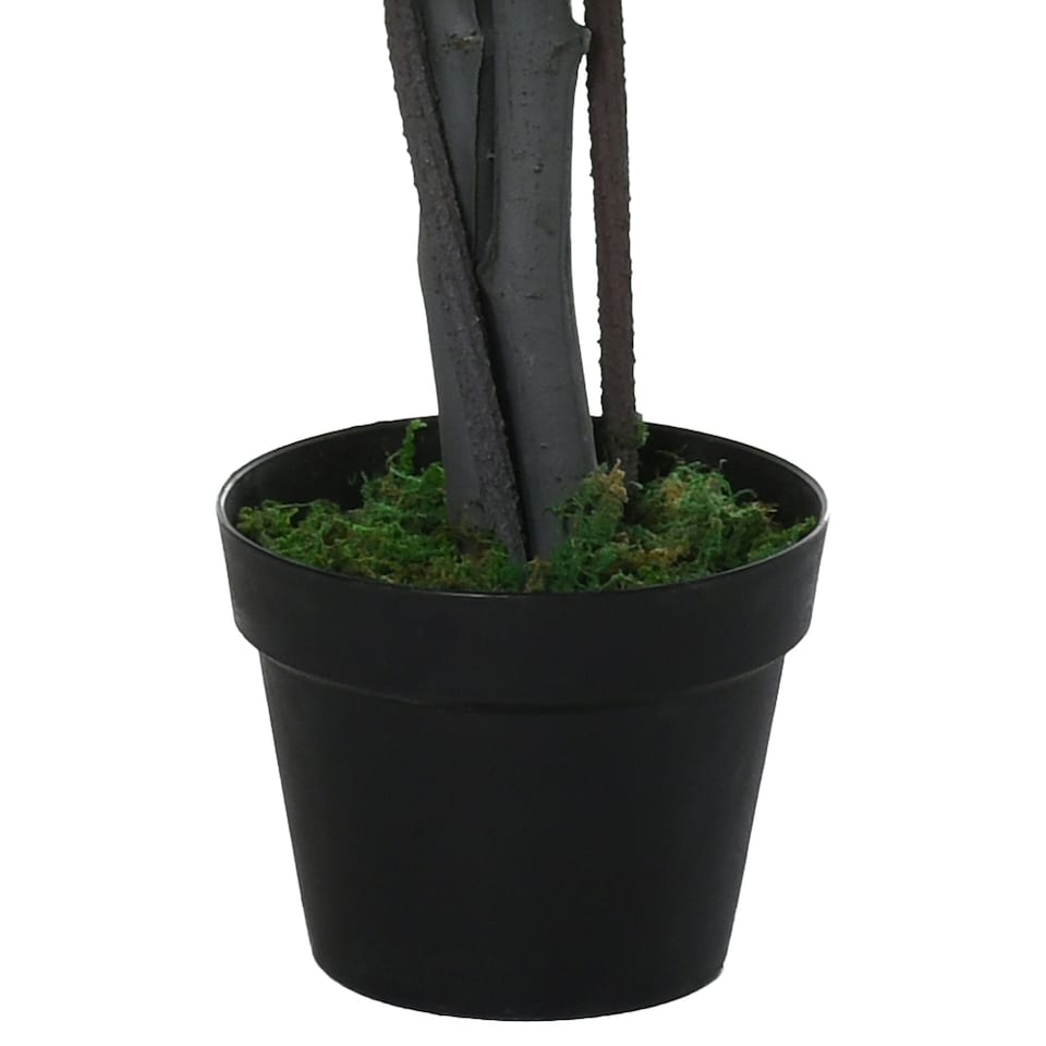 image 1 of Outsunny 145cm Artificial Banyan Plant Faux Decor Tree w/ Pot Indoor
