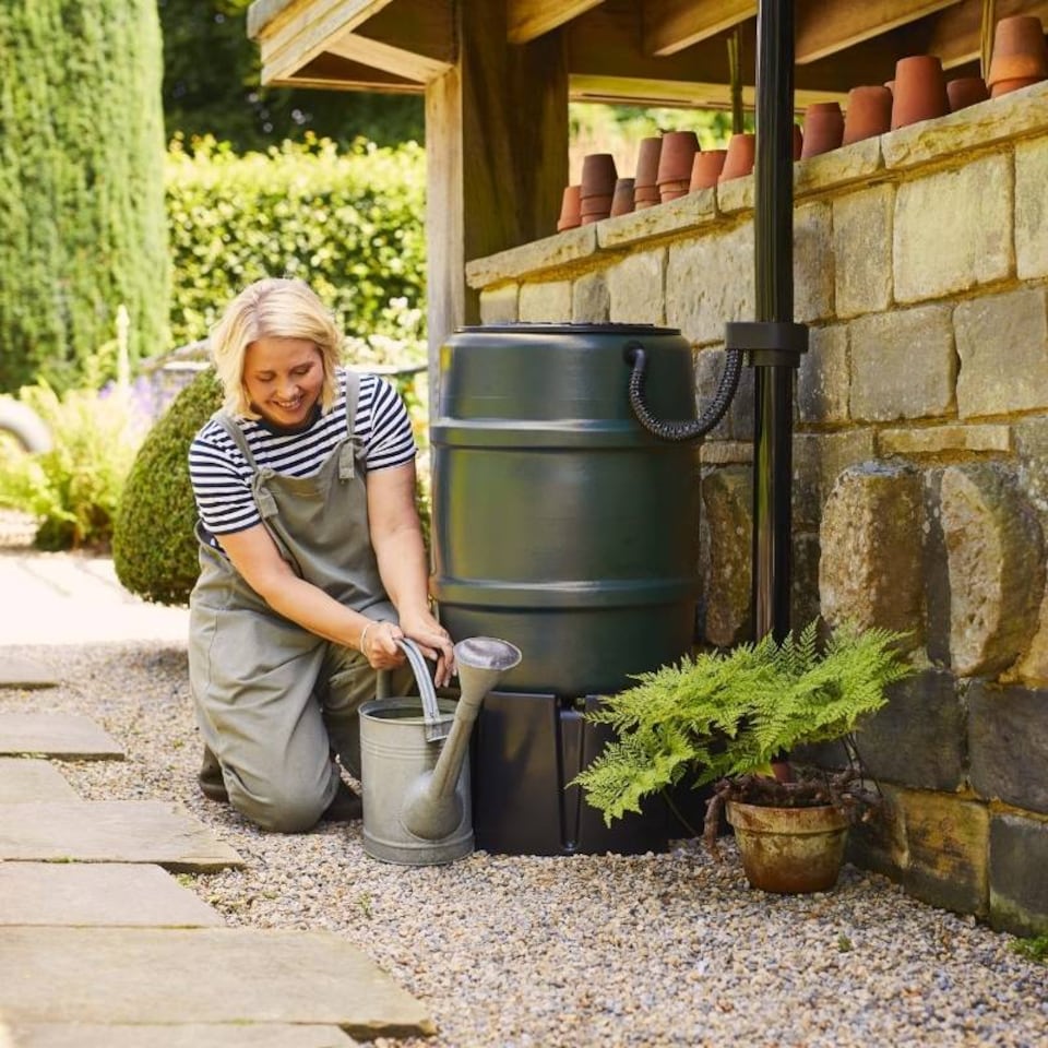 image 1 of Harcostar 168 Litre Green Water Butt Kit | Green | Dark Green | 168 Litre | 1