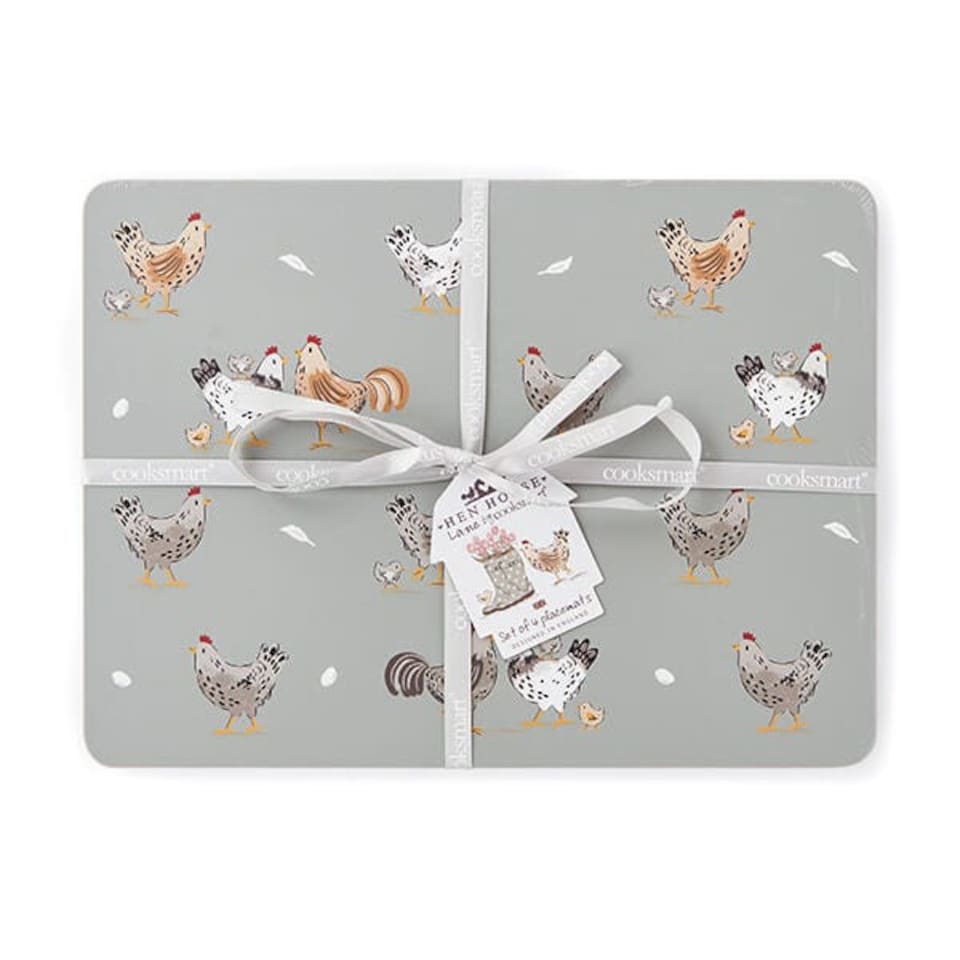 image 1 of Cooksmart Hen House Lane Set of 4 Placemats
