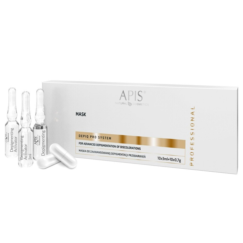 image 1 of Apis Professional DepiQ Pro System Mask for Advanced Depigmentation of Discolouration 10x3ml