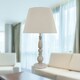 image 6 of Grey Wash Wood Effect 59cm Table Lamp with And Grey Cotton Shade Grey | Grey