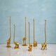 image 4 of Fauna Gold Finish Elephant Toilet Roll Holder