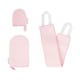 image 2 of Brushworks Tan Applicator Set - Large Mitt Mini Facial and Back Applicator | Pink | One Size