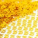 image 3 of Pack of 2 Gold 25th Confetti - 14G Packs