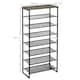 image 3 of HOMCOM Shoe Rack, 8-tier Shoe Storage Shelf for 21-24 Pair Shoes for Entryway