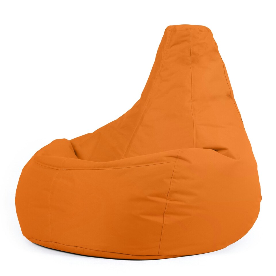 image 1 of icon Recliner Indoor Outdoor Bean Bag Orange Bean Bag Chair Orange