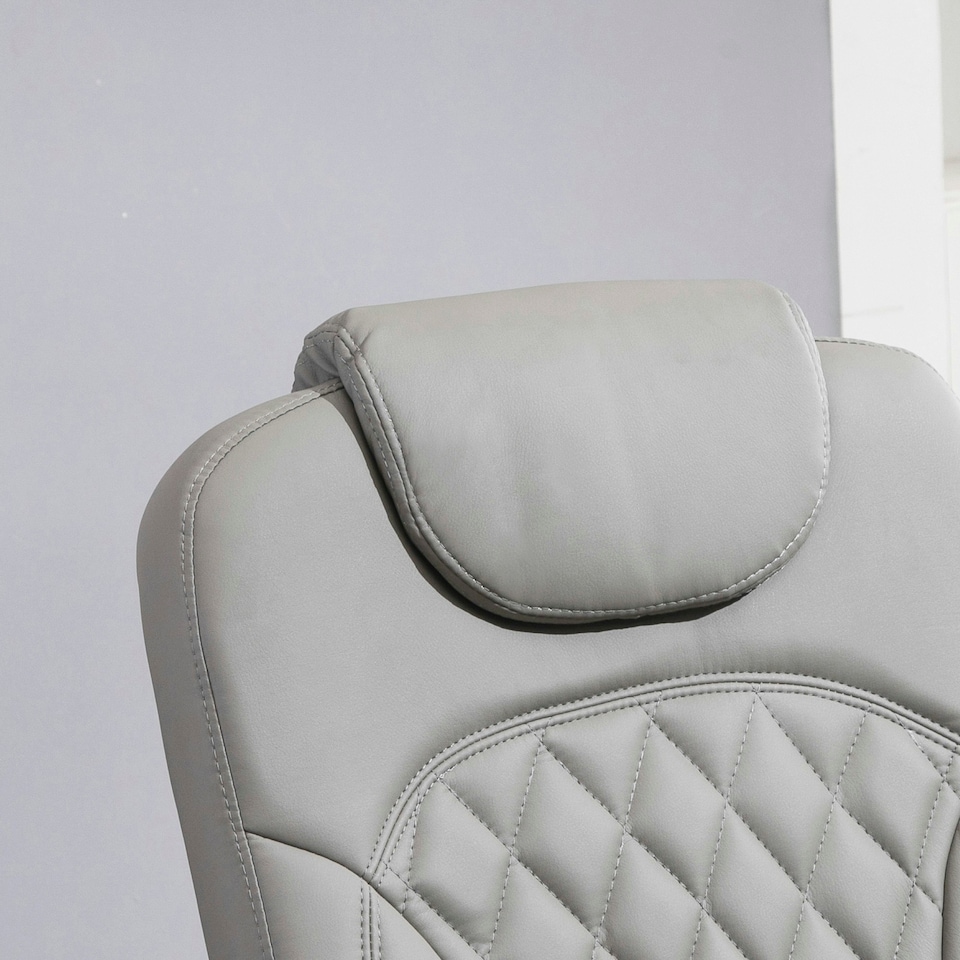 image 1 of HOMCOM Recliner Leisure Armchair with Wood Base Footrest for Living Room