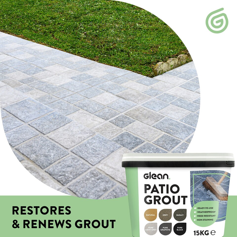 image 1 of Glean Patio Grout - Black - 15kg