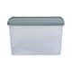 image 3 of Wham Clip 5x 62L Rectangular Plastic Storage Boxes with Clip Lock Lids. Ideal for Home, Office, Toys & More - Clear/Green Milieu | Green | Green Milleu | 5