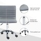 image 6 of HOMCOM Armless Mid-Back Adjustable Office Chair with 360 Swivel Light Grey