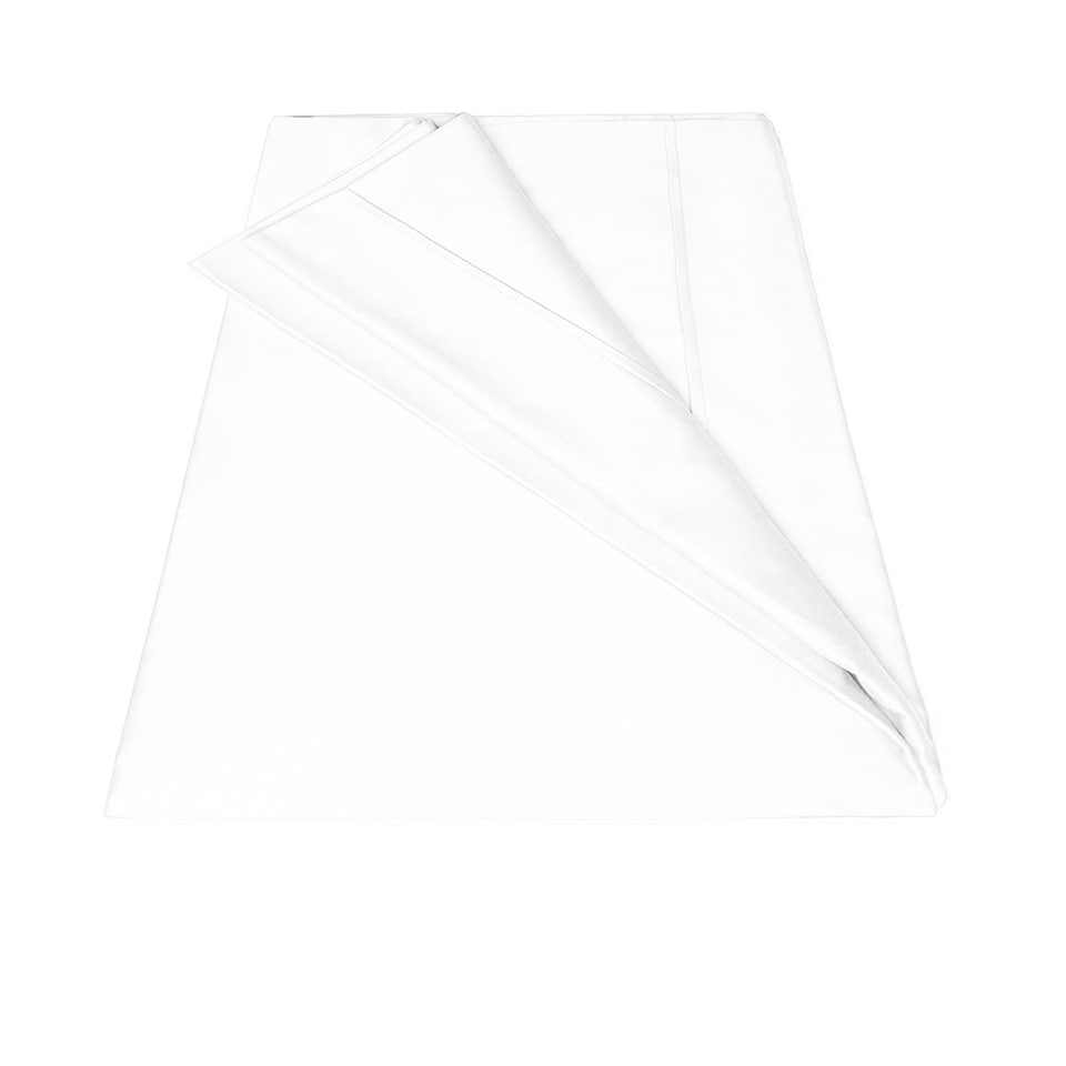 image 1 of Belledorm Egyptian Cotton Plain Flat Sheet | White | White | King | 1