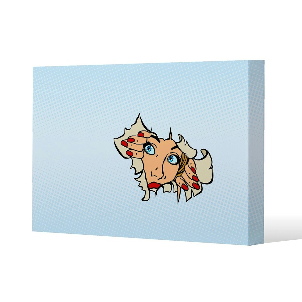 image 1 of Comic cartoon pop art retro (Canvas Print)