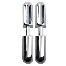 2pk Lift Off Chrome Knuckle Hinge Concealed Fixing 16x76mm Heavy Duty Silver