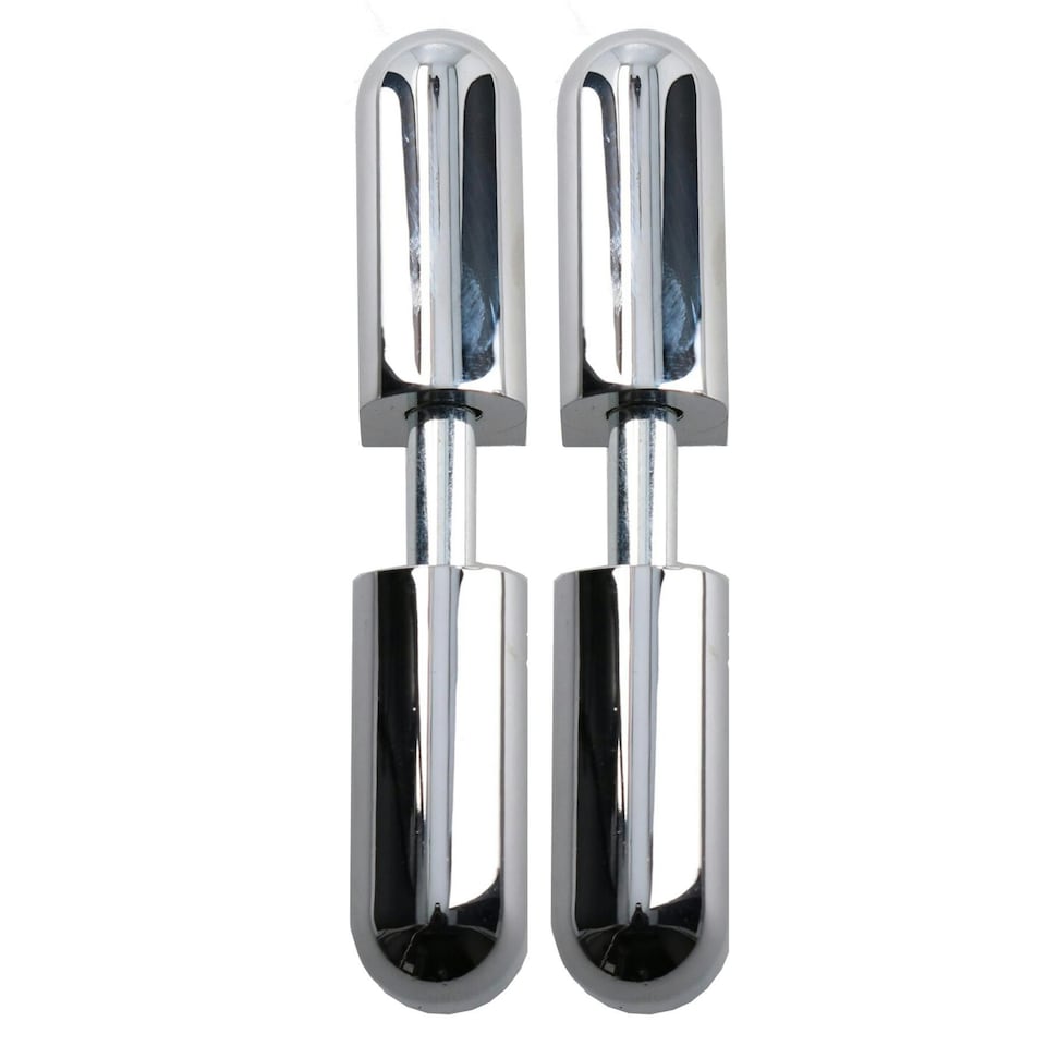 image 1 of 2pk Lift Off Chrome Knuckle Hinge Concealed Fixing 16x76mm Heavy Duty Silver