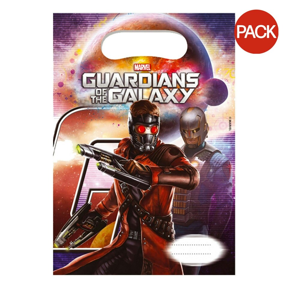 Guardians Of The Galaxy Party Bags (Pack of 6) - Multicoloured - One Size