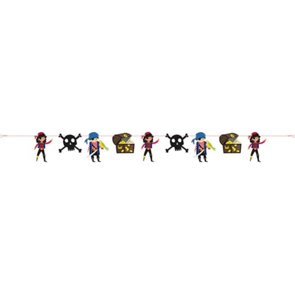 Ahoy Pirate Paper Garland Banner 213cm