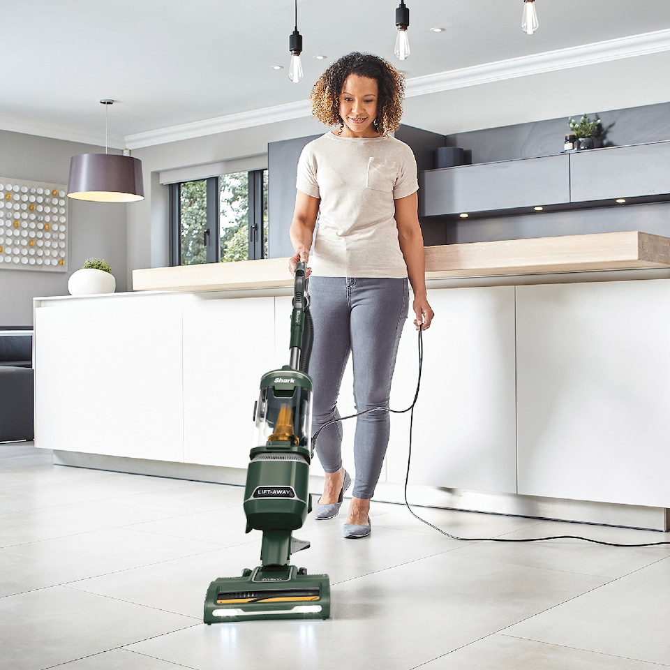 image 1 of Shark Anti Hair Wrap Upright Vacuum Cleaner with Lift Away Pet Model Porsche Green NZ691UKT
