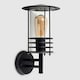 image 1 of ValueLights Black Dorset Outdoor Wall Lantern with 4W Amber Bulb | Black