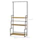 image 5 of Outsunny 3 Tiered Plant Stand Rack with Hanging Hooks for Indoor Outdoor