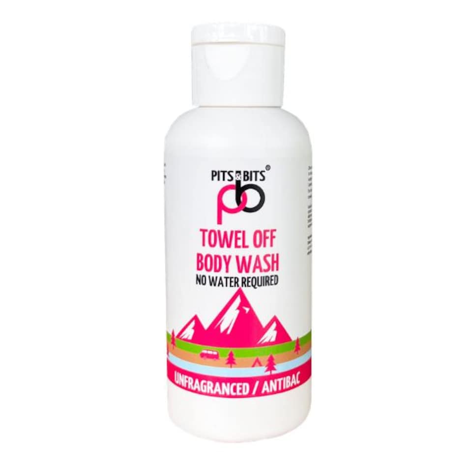 image 1 of Pits & Bits® Towel Off® Body Wash 100ml - Antibacterial, Antiviral & Unfragranced