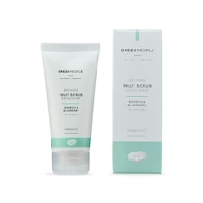 Green People Fruit Scrub Exfoliator - For All Skin Types - Paraben & Alcohol Free - Cruelty Free & Vegan, 50ml