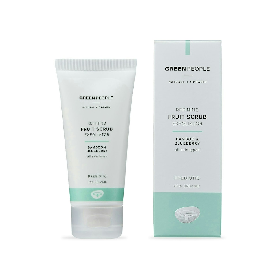 image 1 of Green People Fruit Scrub Exfoliator - For All Skin Types - Paraben & Alcohol Free - Cruelty Free & Vegan, 50ml