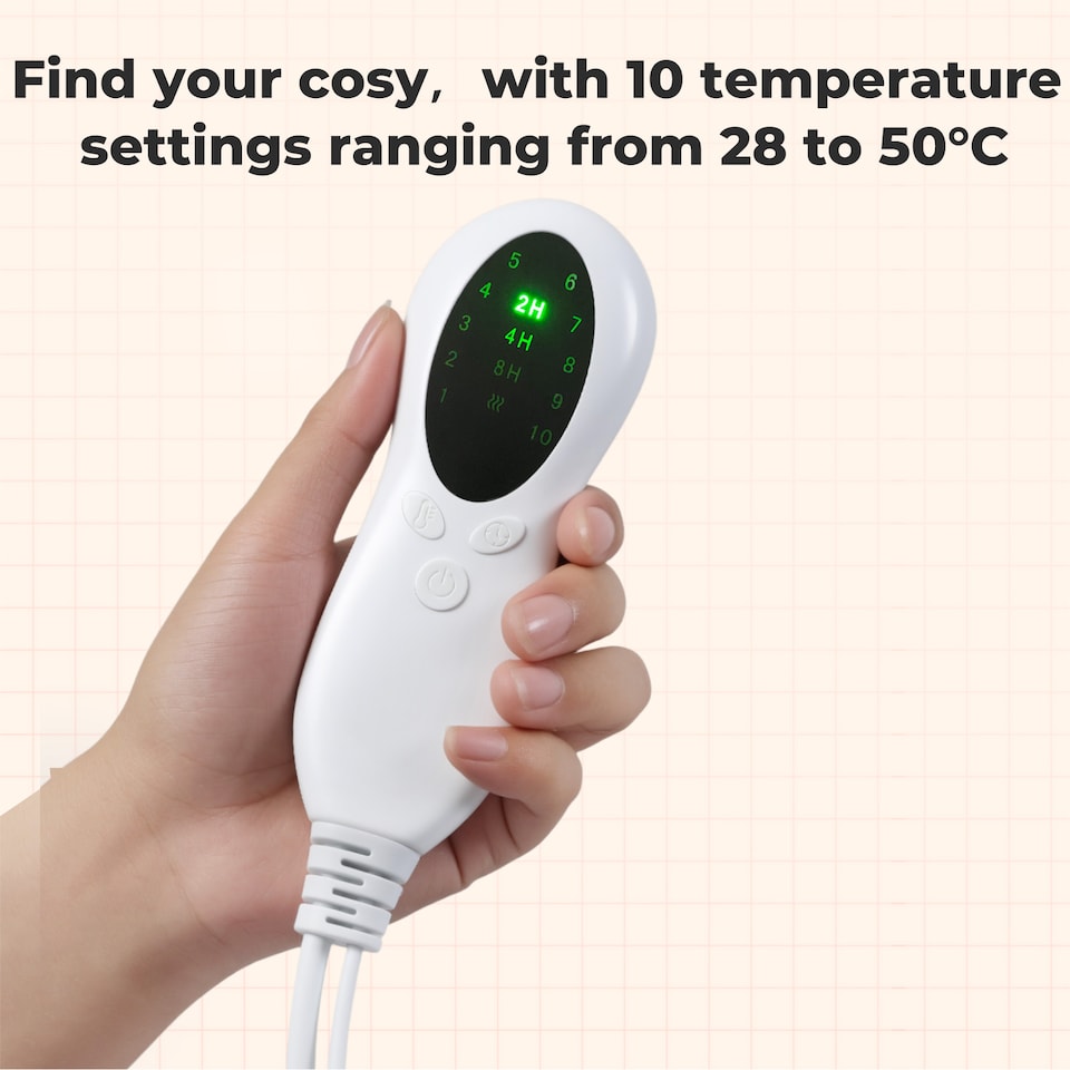 image 1 of Lavio Electric Blanket Throw Soft Reversible Washable Fast Heating