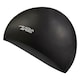 image 1 of Unisex Adult Soft Latex Swimming Cap | Comfortable Elastic Flexible Cap | Black | Black | One Size | 1