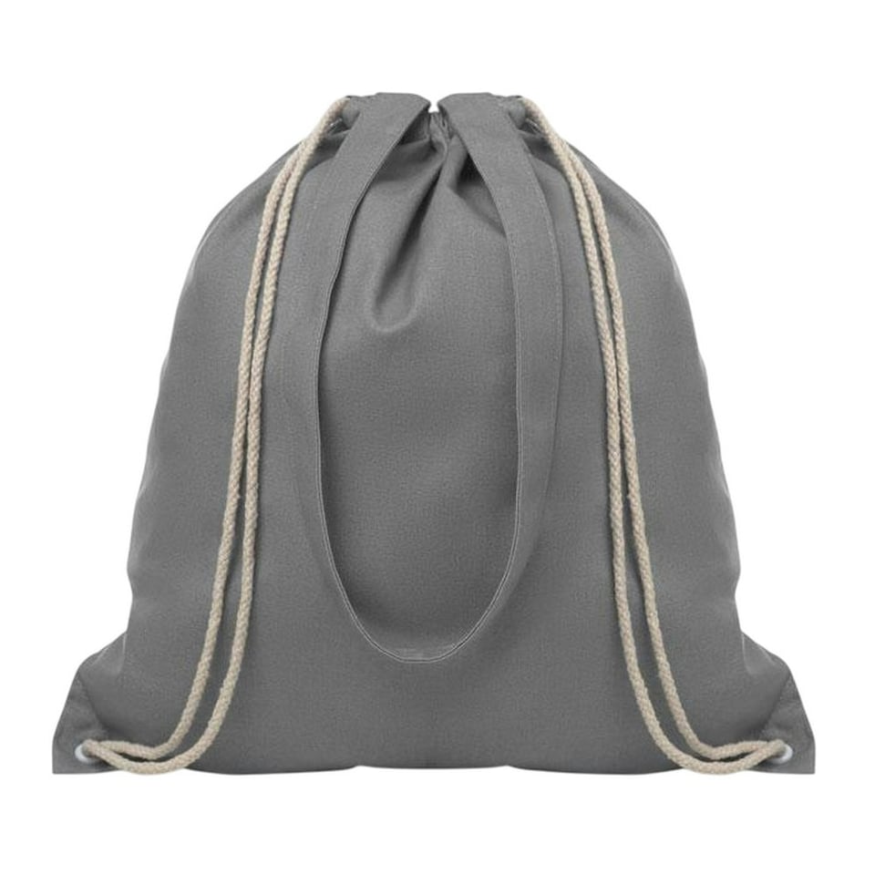 image 1 of MidOcean Moira Canvas Drawstring Bag - Grey - One Size Grey