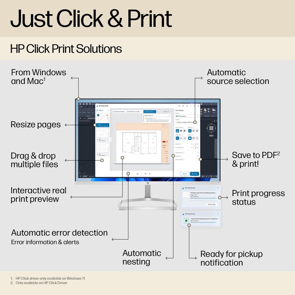 image 1 of HP Designjet T250 24-in Printer 2025 edition