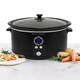 image 2 of Hamilton Beach 6.5L Digital Oval Slow Cooker Black