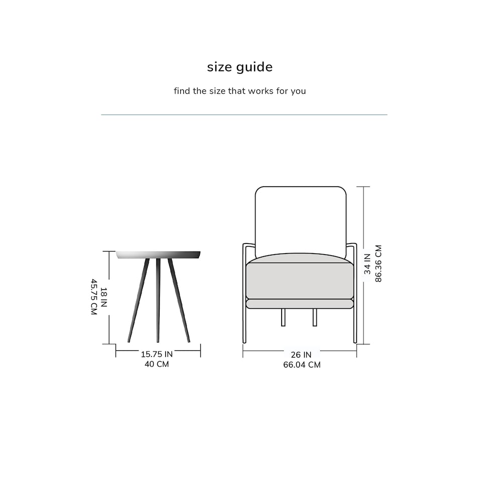 image 1 of MH London Chervey Round Side Table Solid  Wood End Table with Metal Tri-Pin Legs Small