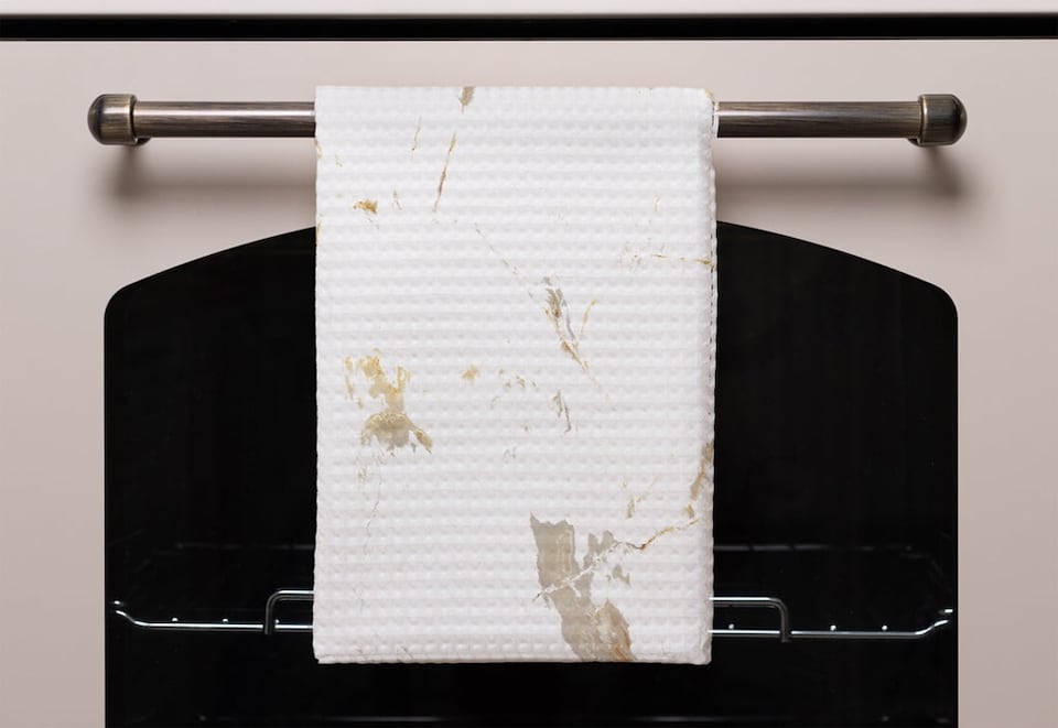 image 1 of Gold Marble (Kitchen Towel)
