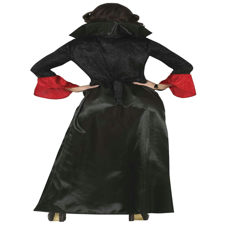 image 1 of Fancy Dress Adult Vampiress Black Red - L